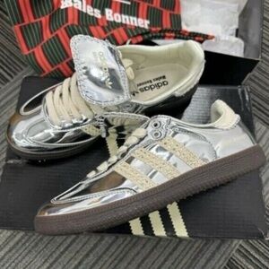Adidas Wales Bonner silver metallic sambas